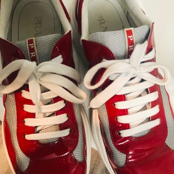 Prada size 11 (12US) patent red leather - Picture 3 of 5